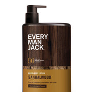 Every Man Jack Mens Sandalwood Hand & Body Lotion for All Skin Types - 13.5oz