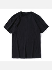 Summer Loose Unisex Black T Shirt Printing For Men