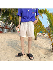 Pure Color Beach Loose Men's Short Pants