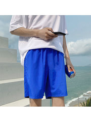 Pure Color Beach Loose Men's Short Pants