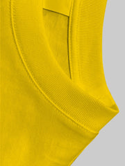 Yellow Casual Short Suit For Men