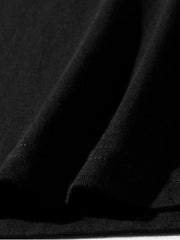 Black Printing Casual Short Suit For Men