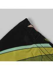 Colorblock One-shoulder Bodycon Jumpsuits