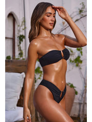 Strapless Sleeveless Backless Bikinis Sets