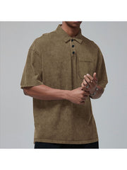 Solid Color Pure Color Leisure Polo Shirt