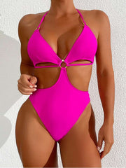 Solid Color High Rise Fitted Bodysuits