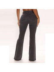 Flared Bodycon High Rise Jeans
