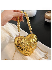 Chain Heart Acrylic Satchels