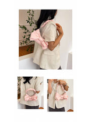 Bow Ruched PU Satchels