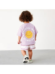 Striped Letter Pattern Sporty Girl Clothing Sets