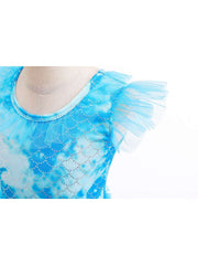 Colorblock Cotton Bodycon Mermaid Girl Clothing 3 Piece Sets