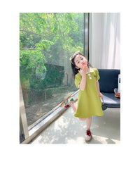 Solid Color Pure Color Princess Girl Dresses