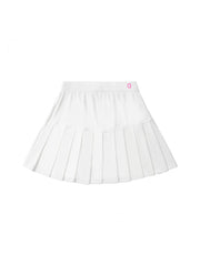 Pleated Pure Color Nylon Girl Bottoms