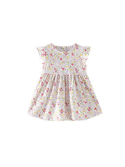 Camouflage Cotton Two Buttons Girl Dresses