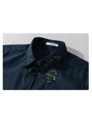 Men's Flower Pattern Cargo Shirts