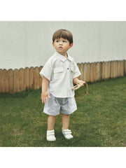 Striped Cotton Loose Boy Clothing Sets