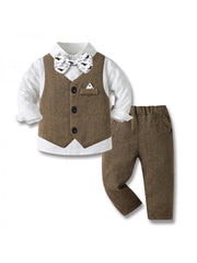 Solid Color Cotton Skinny Boy Clothing Sets
