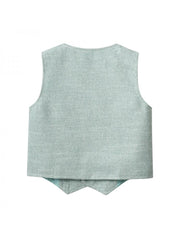 Deep V Neck Cotton Single Breasted Boy Clothing Sets