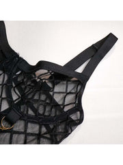See Through Spaghetti Straps Backless Sexual Sets