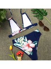 Solid Color Mid-rise Fitted Bikinis
