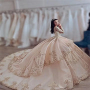 Luxury 2023 Lace & Crystal Quinceañera Ball Gowns