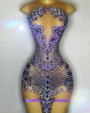 Lilac Sparkle Birthday Dress
