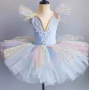 Kids Seven-Color Sequined Ballet Tutu Dress
