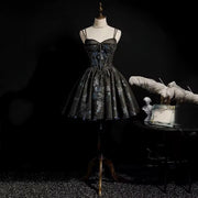 Elegant Noir: 2024 Luxury Birthday Dress
