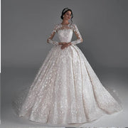 Royal Luxury Ball Gown Wedding Dress 2024