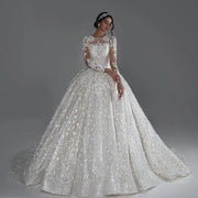 Royal Luxury Ball Gown Wedding Dress 2024