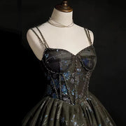 Elegant Noir: 2024 Luxury Birthday Dress