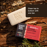 Every Man Jack Cedarwood Mens 2-in-1 Bar Soap - Wash and Shampoo for All Skin and Hair Type - 5oz