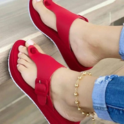 New Women Sandals Shoes Outdoor Clip Toe Ladies Platform Slippers Summer Casual Shoes Comfortable Wedge Beach Slides886