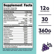 Nutricost Pre-Workout Supplement Powder for Women, Grape, 30 Servings