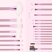 22pcs pink brushes set with bag