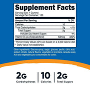 Nutricost Vitamin D3 Gummies 2,500 IU, 120 Gummies - Mixed Berry