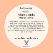 Bodycology Fragrance Body Mist, Whipped Vanilla, 8 fl oz