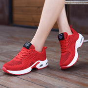Spring Summer Autumn Casual Sports Shoes Fashion Hollow Mesh Breathable Flying Woven Air Cushion Outdoor Low-top Hiking Sneakers