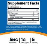 Nutricost Melatonin 5mg, 180 Gummies, Strawberry Flavored - Gluten Free, Non-GMO, No Corn Syrup
