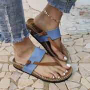 2022 Fashion Summer Women Sandals Roma Style Shoes Women Flat Sandals Beach Shoes Pu Flip Flops Plus Size Outdoor Party Shoes