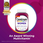 Centrum Multivitamin for Women;  Multivitamin/Multimineral Supplement With Iron;  120 Count
