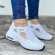 2022 Summer Women Red Sneakers Ladies Air Cushion Shoes Female Mesh Breathable Flats Casual Footwear Fashion Walking Trainers