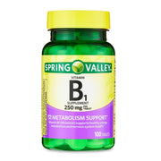 Spring Valley Vitamin B1 Tablets Dietary Supplement;  250 mg;  100 Count