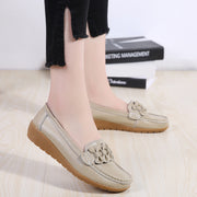 Genuine Leather Women Casual Shoes Flats Loafers Shoes Spring Woman Flats Shoes Female Loafers Slip-on Walking Shoes Woman Tenis