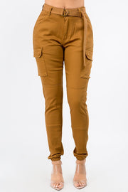 JOGGER PANTS WITH POACKETS AND BELT