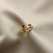 18K Gold Irregular Lava Ring