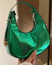 Crocodile Fashionable Work Baguette Bag