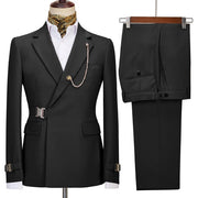 2 Pieces black Men's Business Suits