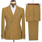 2 Pieces light brown Men's Business Suits