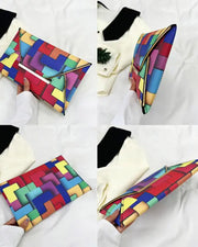 Colorblock Envelope Clutch Bag